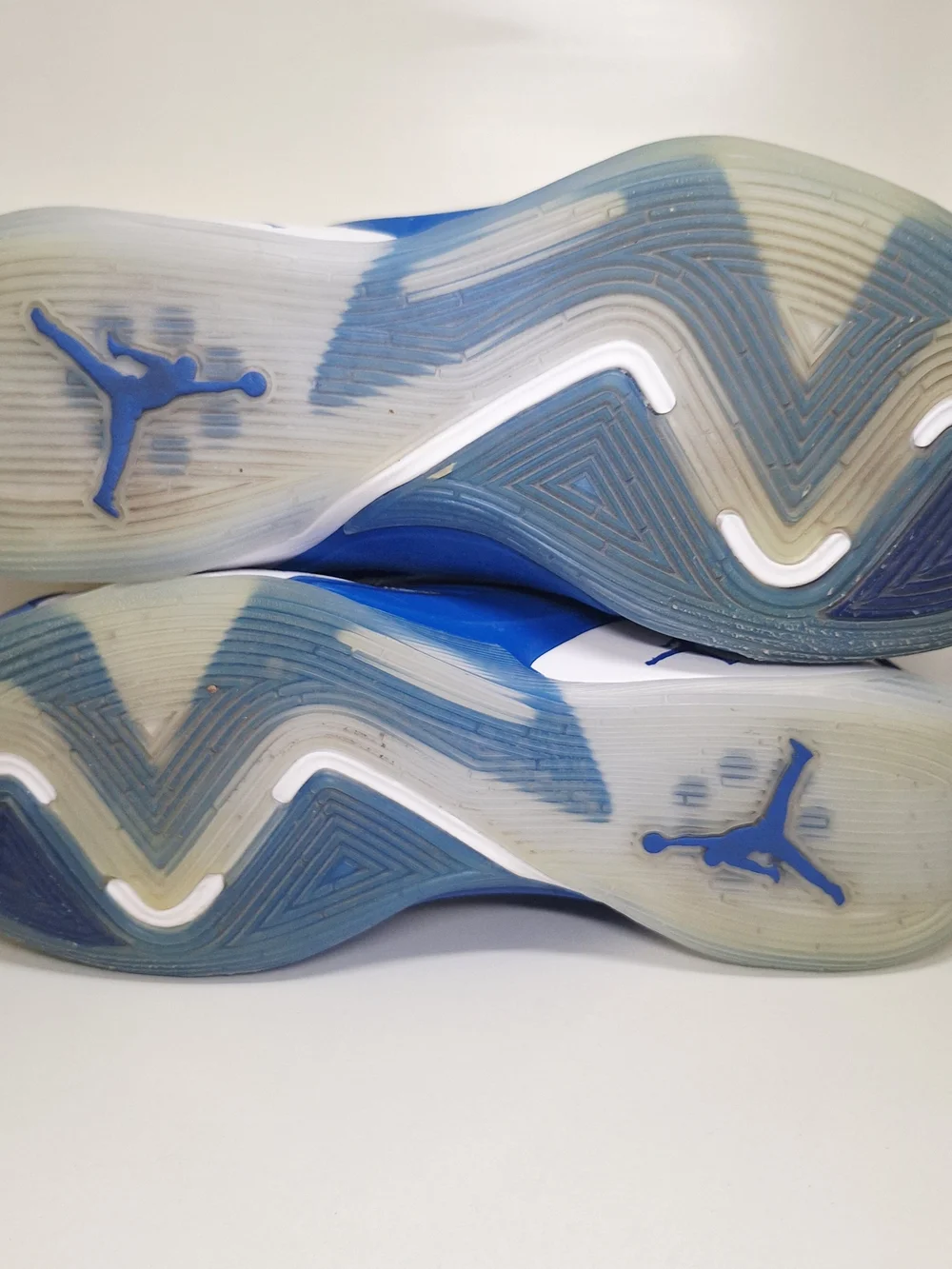 Jordan Blue and White Sneakers